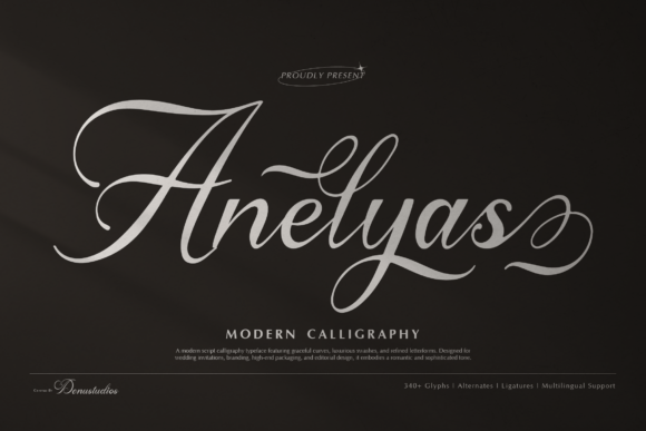 Anelyas: A Script Font That Elevates Digital Branding
