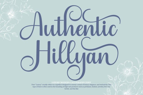 Authentic Hillyan: A Script Font for Timeless Branding
