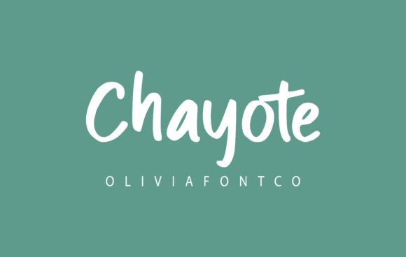 Chayote: A Romantic Script Font for Digital Design