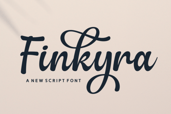 Finkyra: A Script Font for Crafters and Product Creators