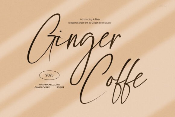 Ginger Coffe: A Script Font for Editorial Elegance
