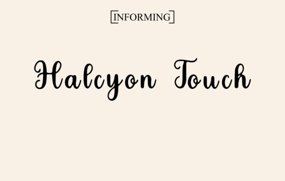 Halcyon Touch: A Font That Breathes Life Into Your Editorial Design