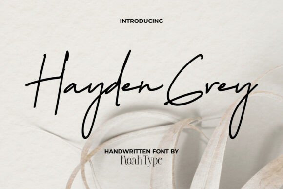 Hayden Grey: A Timeless Script Font for Crafters and Designers
