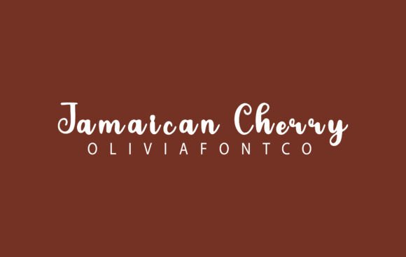 Jamaican Cherry Font: A Romantic Script for Handmade Creations