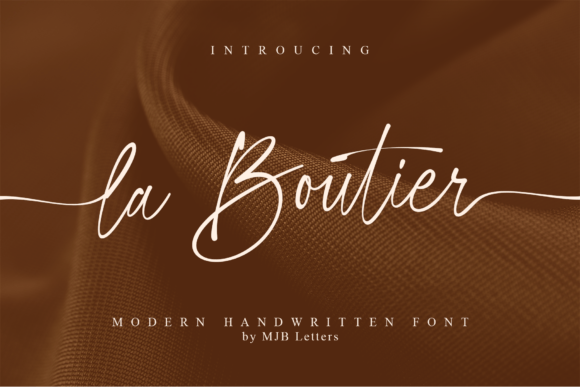 La Boutier: A Timeless Script Font for Editorial Design