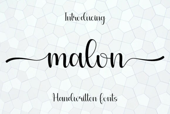 Malon: A Script Font That Elevates Campaigns with Elegance