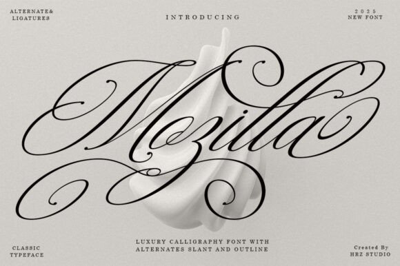 Mozilla: A Versatile Script Font for Creative Crafters