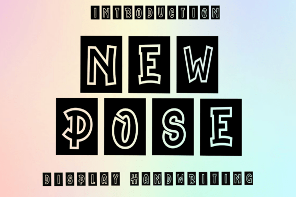 New Pose Script Font for Handmade Creators