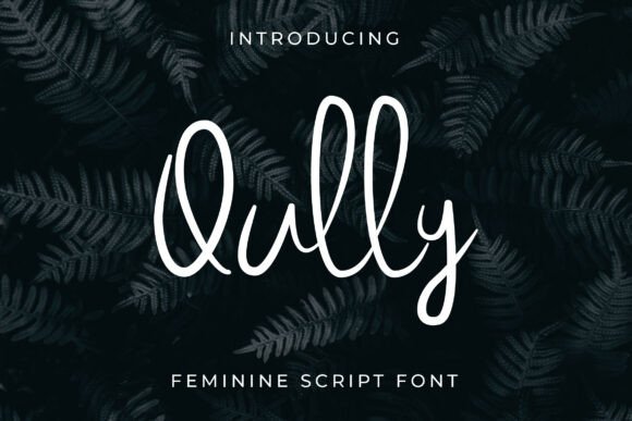 Qully: A Script Font for Editorial Elegance