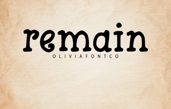 Remain: A Script Font for Modern Web Design