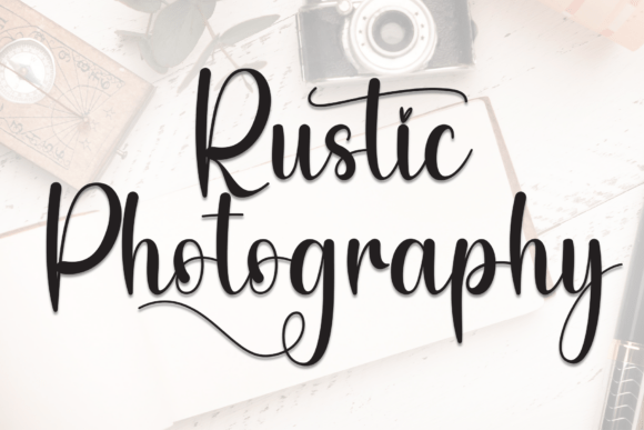 Rustic Photography Font for Handmade Creators