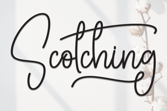 Scotching: A Font for Crafting with Grace