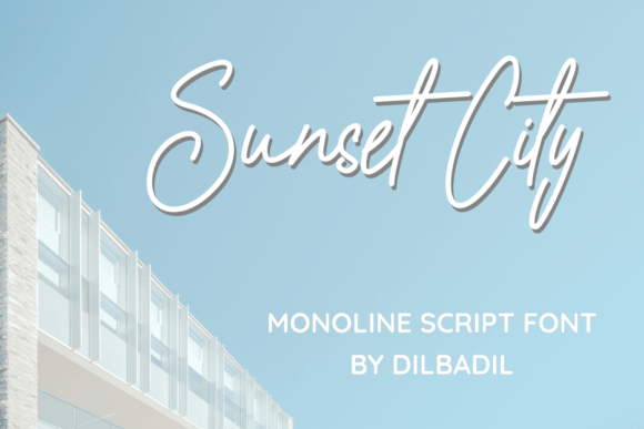 Sunset City: A Font for Coastal Elegance and Editorial Grace