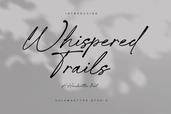 Whispered Trails: A Font That Speaks Volumes for Your Brand